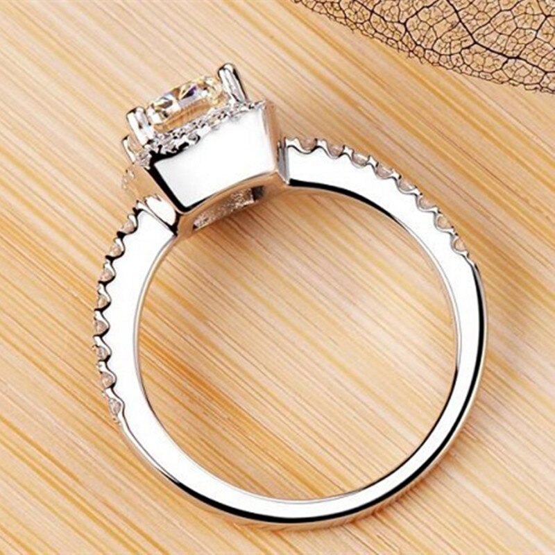 Midi Vierkante Belofte Ring Belleza