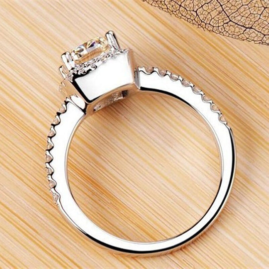 Midi Vierkante Belofte Ring Belleza