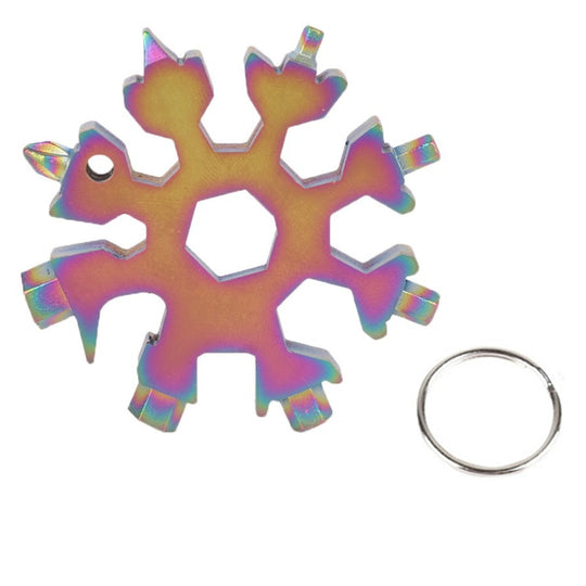 Saker® 18-in-1 Roestvrijstalen Sneeuwvlokken Multitool Belleza