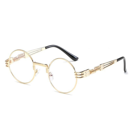 Steampunk Ronde Metalen Zonnebril Belleza
