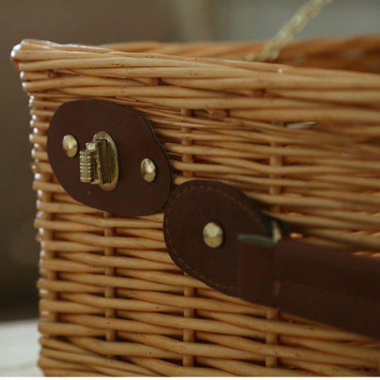 Klassieke Houten Picknickmand