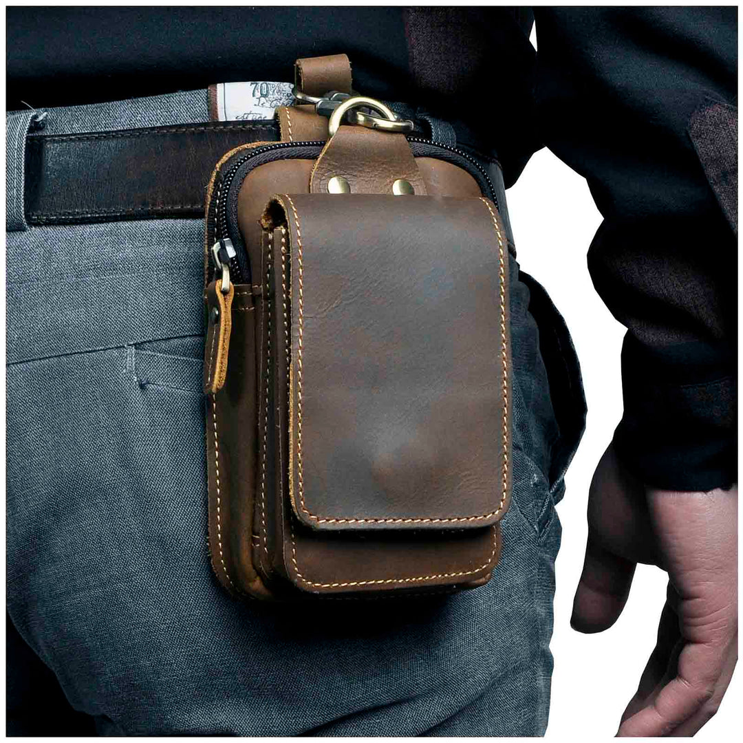 Echt Lederen Heren Waist Bag Belleza