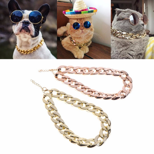 BlingBling Gouden Honden Ketting