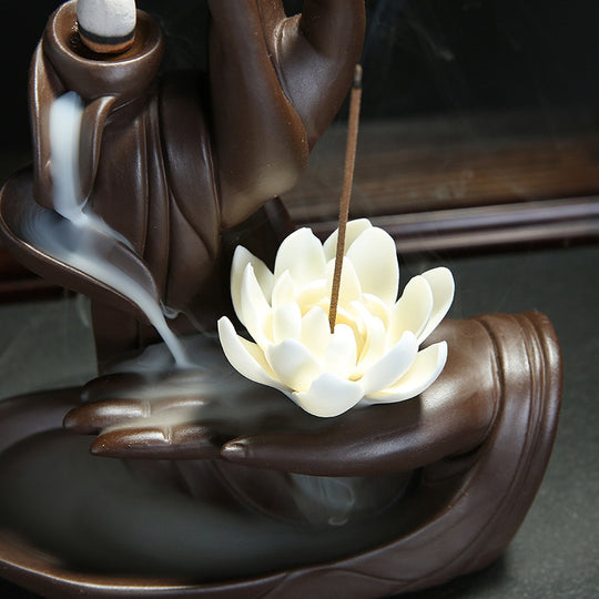 BuddhaFlow | Keramische Tathagata Lotus Wierookbrander Belleza