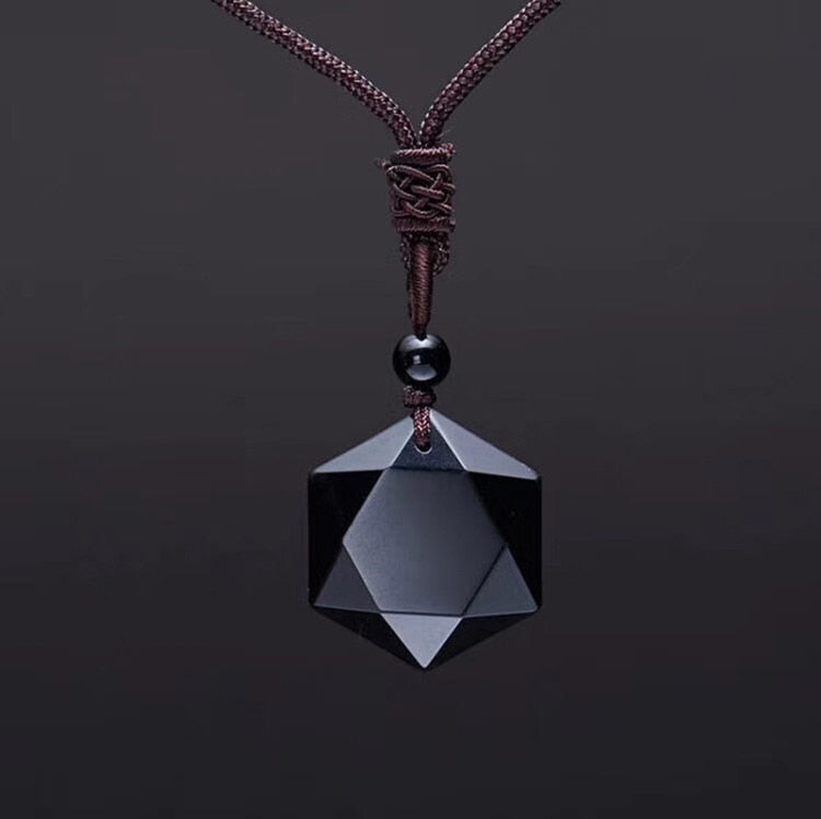 Obsidiaan Tibetaanse metafysische ketting Belleza