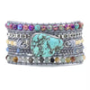Helende Turquoise Beschermings Wikkel Armband Belleza