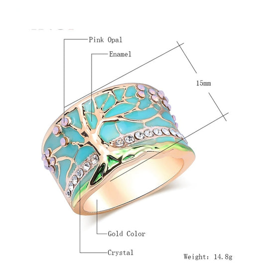 Geluksboom Opaal Ring Belleza