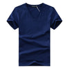 Heren Slim Fit V-hals T-shirt Belleza