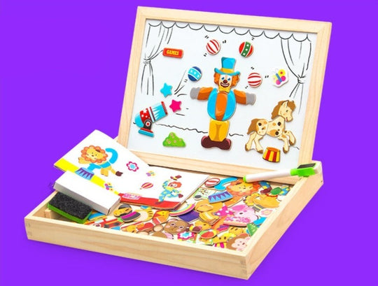 Magnetisch teken- en puzzelbord Belleza
