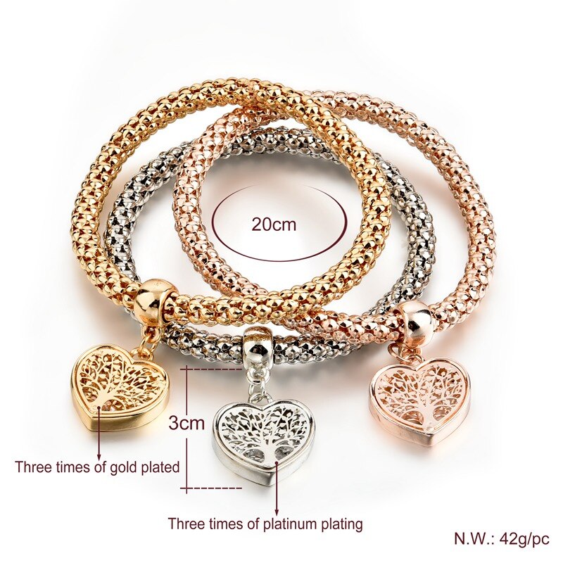 Tree of Life Armband (hartjesvorm) Belleza