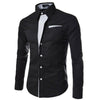 Heren Slim Fit Lange Mouwen Belleza