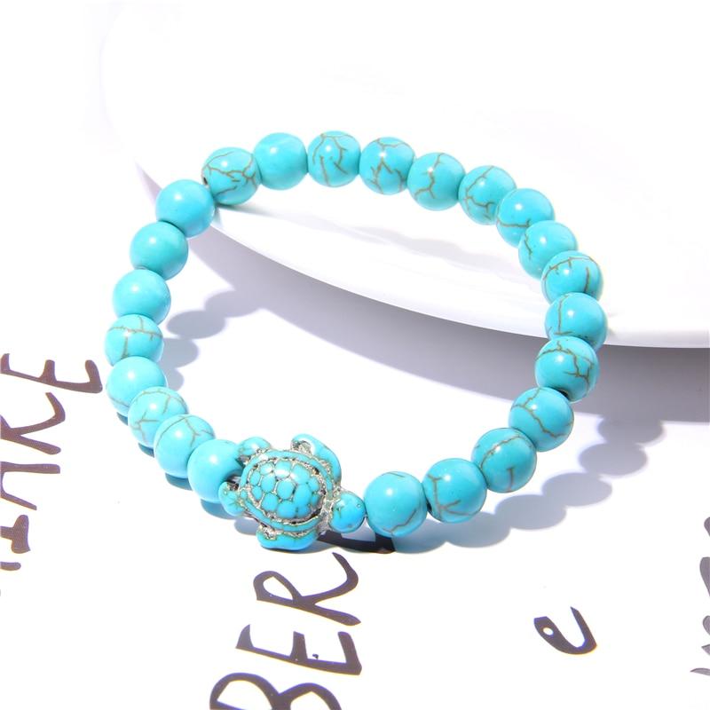 Turquoise Kralen Schildpad Armband! Belleza