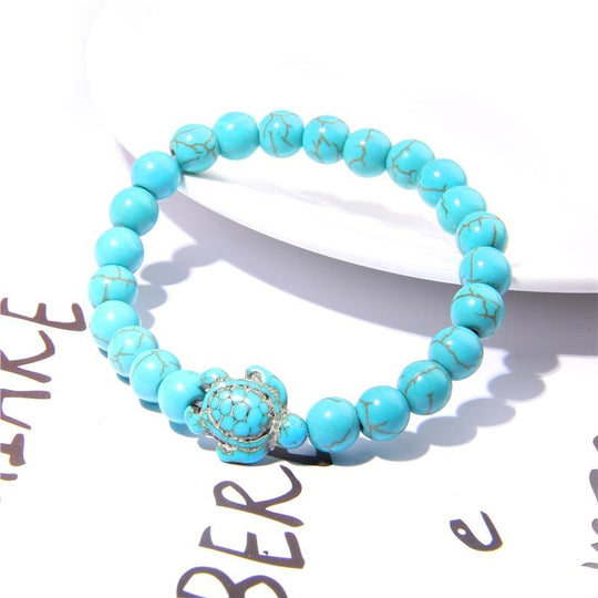 Turquoise Kralen Schildpad Armband! Belleza