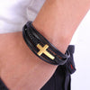 Faith Leren Kruis Armband Belleza