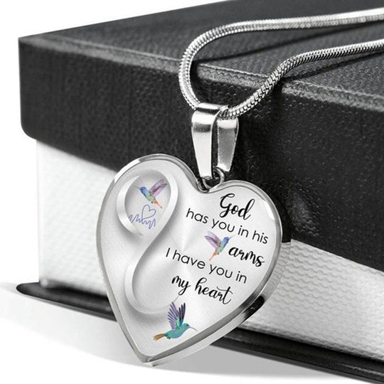 God Heeft je In Zijn Armen Kolibrie Ketting Belleza