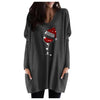 Wijn &amp; kerstmuts Sweatshirt voor vrouwen Belleza