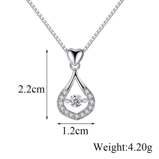 Waterdruppel Kristal Hanger Ketting Belleza