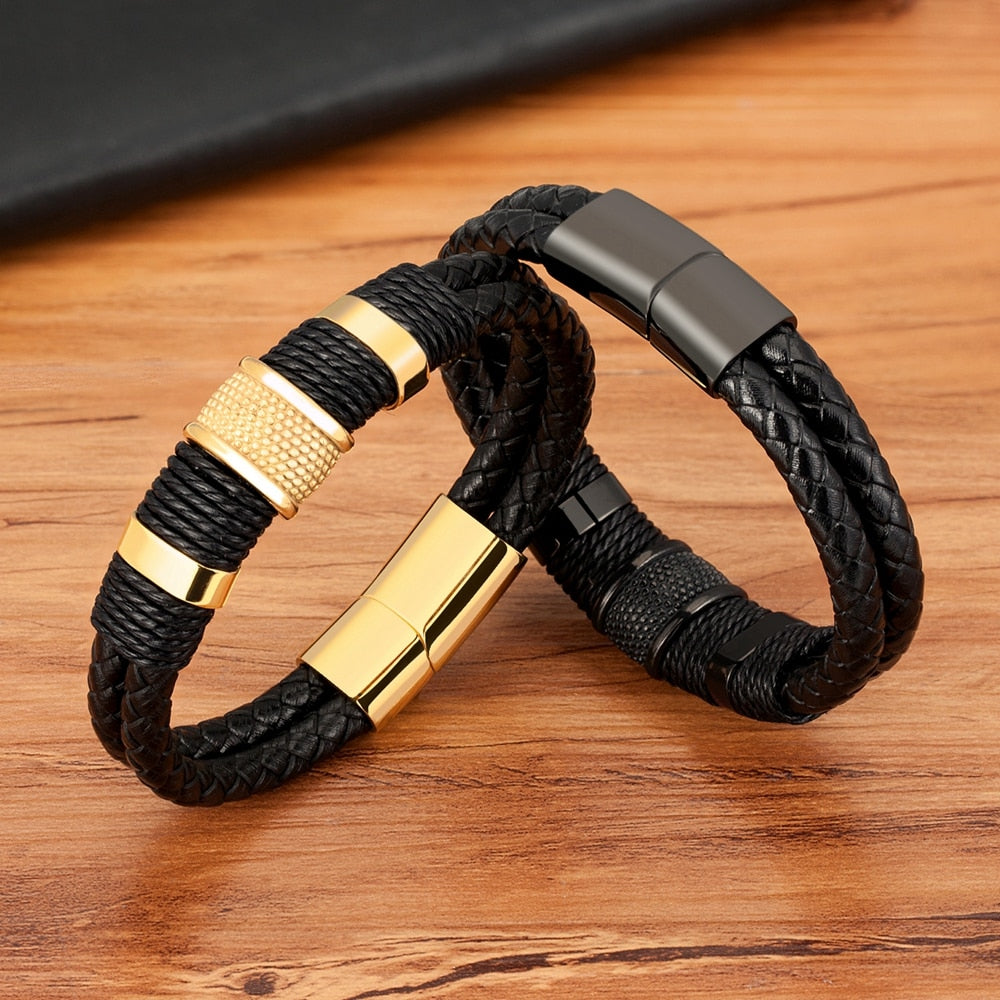 Geweven Leer Stijl Armband