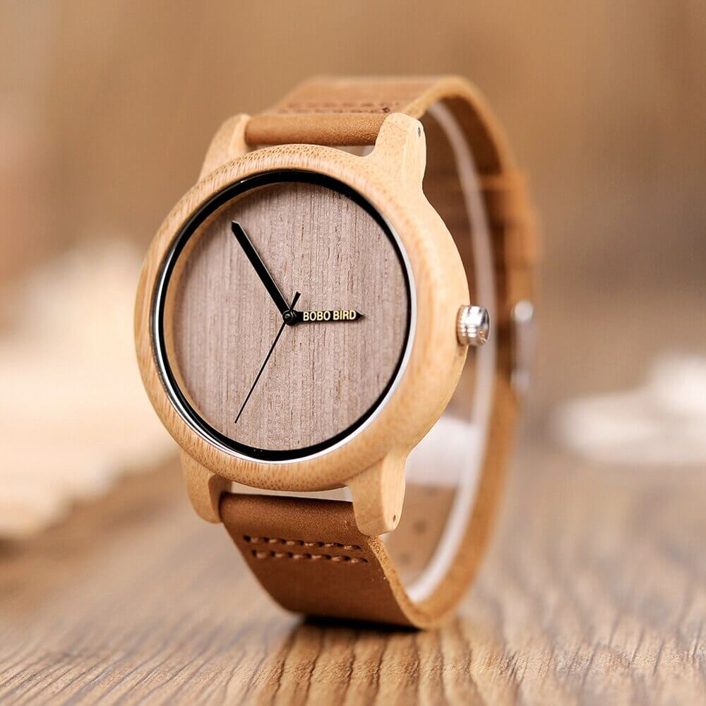 Houten horloge Belleza