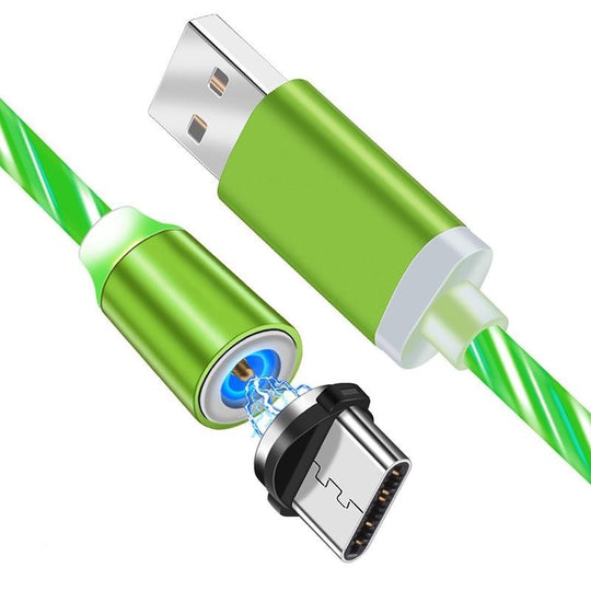 iGlow Gloeiende LED Magnetische 3 in 1 USB Oplaadkabel Belleza