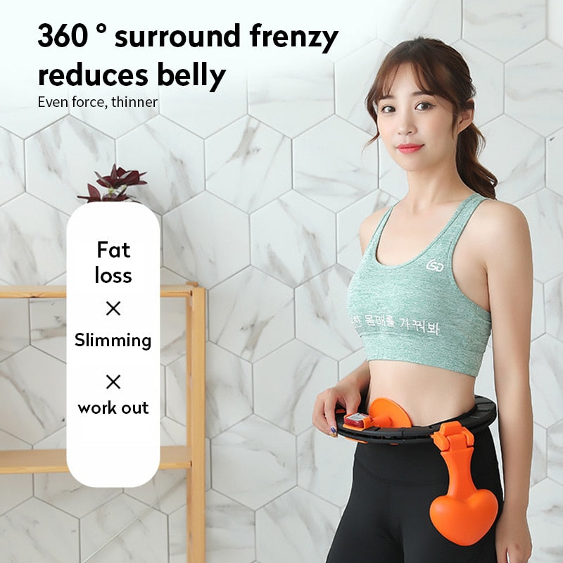 Exercising Hoola Hoop Belleza