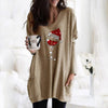Wijn &amp; kerstmuts Sweatshirt voor vrouwen Belleza