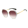 Randloze Rhinestone Zonnebril Belleza