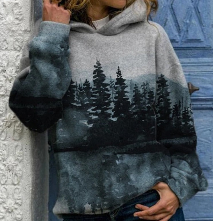 Natural Mountain Bedrukt Sweatshirt Belleza