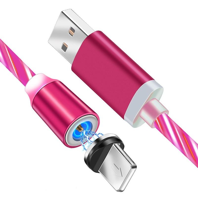 iGlow Gloeiende LED Magnetische 3 in 1 USB Oplaadkabel Belleza