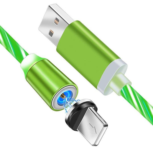 iGlow Gloeiende LED Magnetische 3 in 1 USB Oplaadkabel Belleza