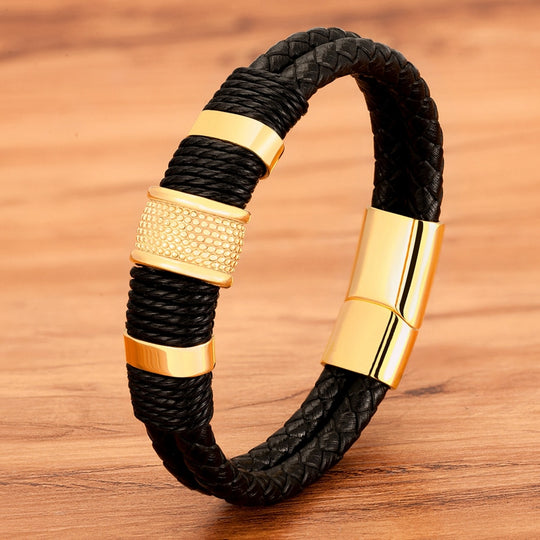 Geweven Leer Stijl Armband