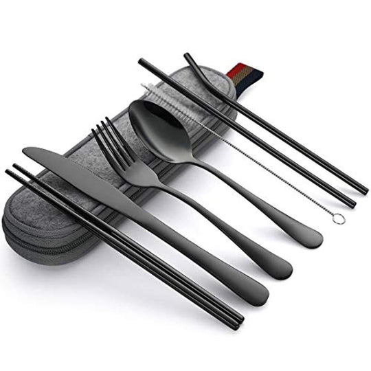 Herbruikbare Reisbestek Set