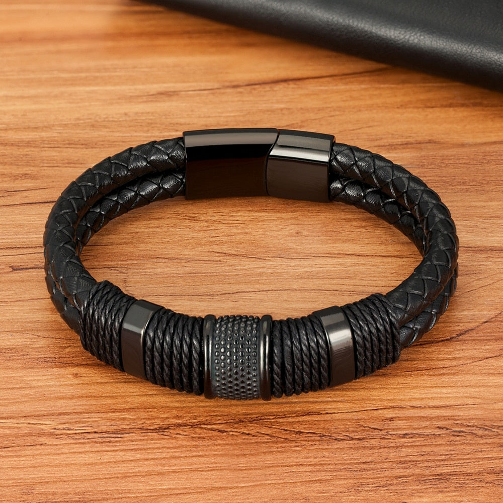Geweven Leer Stijl Armband