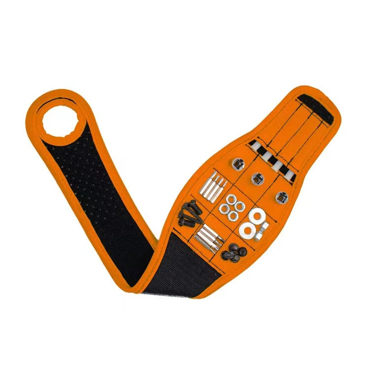 Magnetische polsband met sterke magneten voor spijkers en boren.