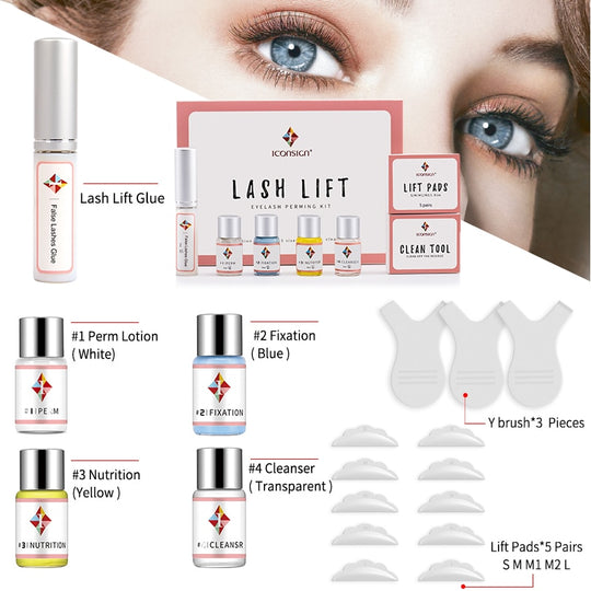 Dropshipping Lash Lift Kit Eyelashes Perm Lash Lifiting ICONSIGN Eyelash Perm Kit Eyelash Enhancer Eye Makeup Can Do Your Logo Belleza