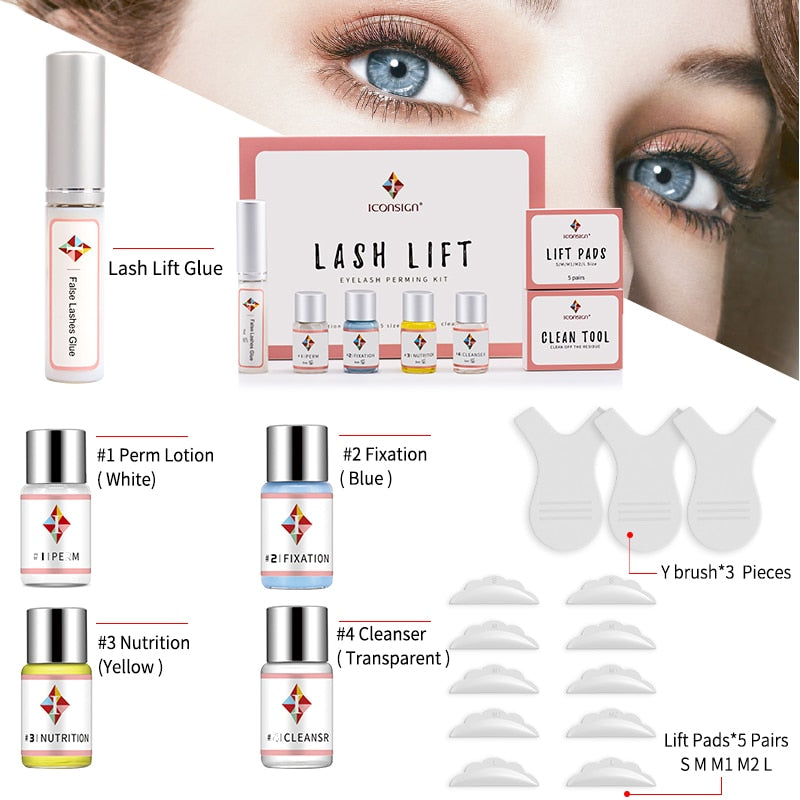 Dropshipping Lash Lift Kit Eyelashes Perm Lash Lifiting ICONSIGN Eyelash Perm Kit Eyelash Enhancer Eye Makeup Can Do Your Logo Belleza