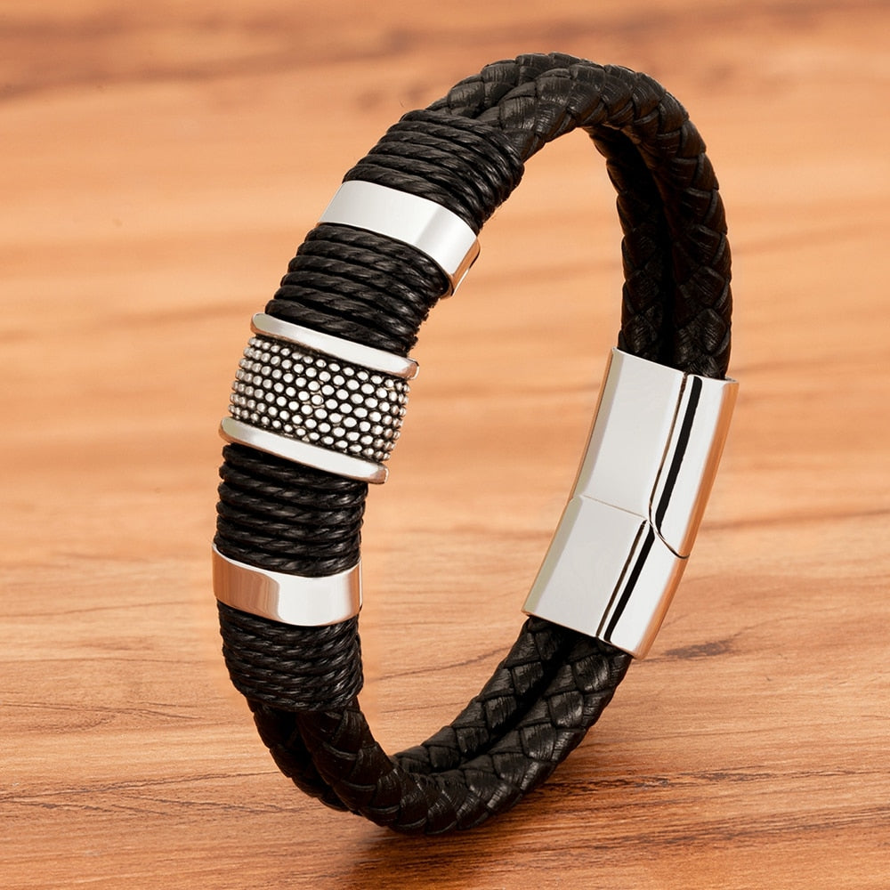 Geweven Leer Stijl Armband