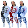 Vlinder Print Katoenen Tracksuit Belleza