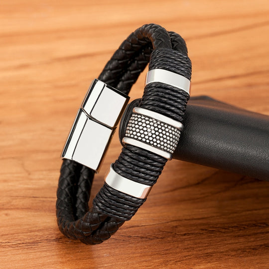 Geweven Leer Stijl Armband