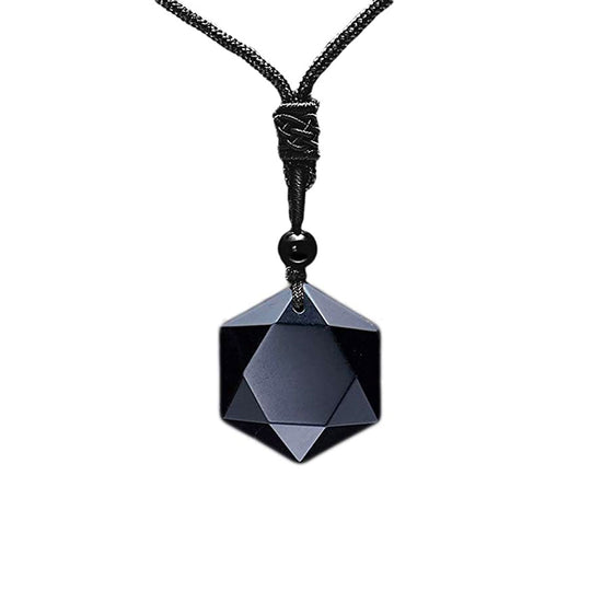 Obsidiaan Tibetaanse metafysische ketting