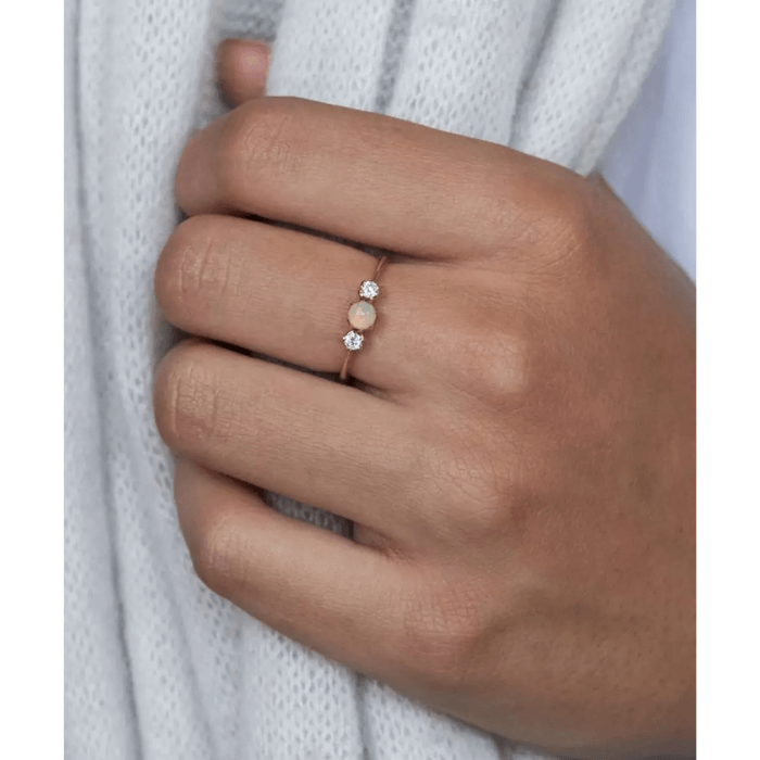 Maansteen Parel Ring Belleza