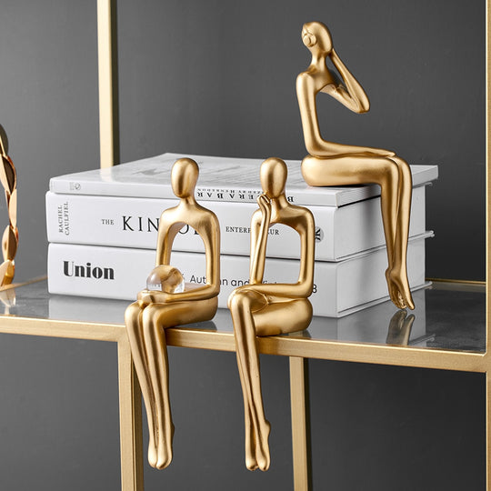 Abstract Denker Gouden Standbeeld