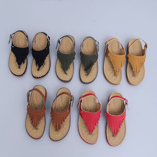 Strand Tassel Sandalen Belleza