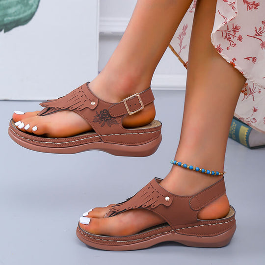 Strand Tassel Sandalen Belleza