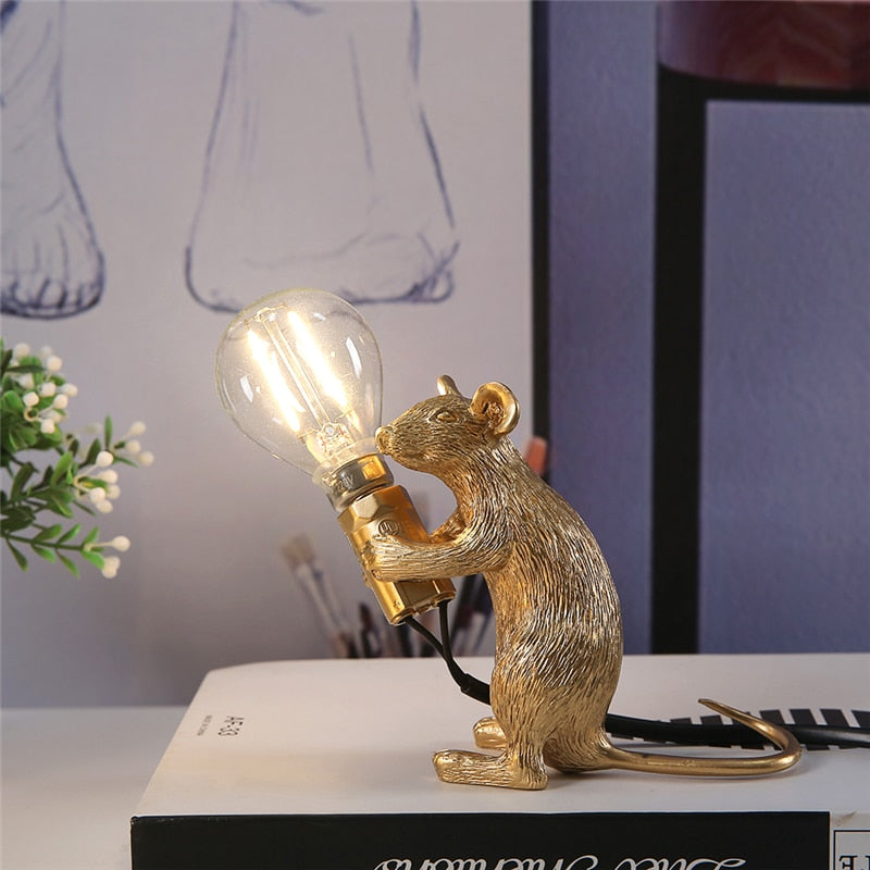 Schattige Muis Tafellamp - Unieke Decoratieve Verlichting voor Elke Ruimte