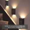 Zonne-aangedreven buiten Patio Wall Light Belleza