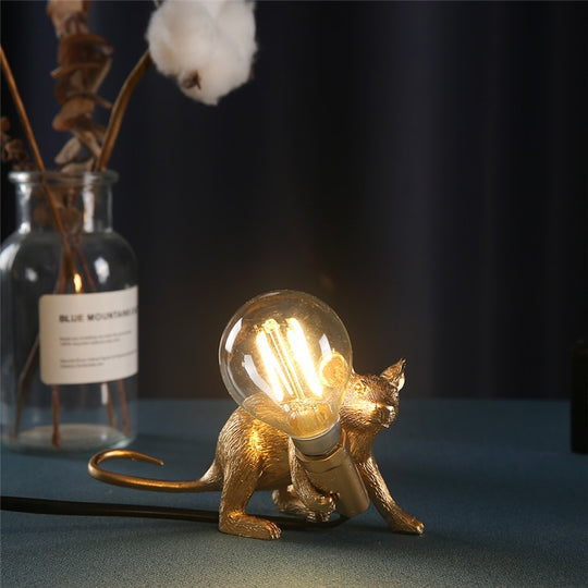 Schattige Muis Tafellamp - Unieke Decoratieve Verlichting voor Elke Ruimte