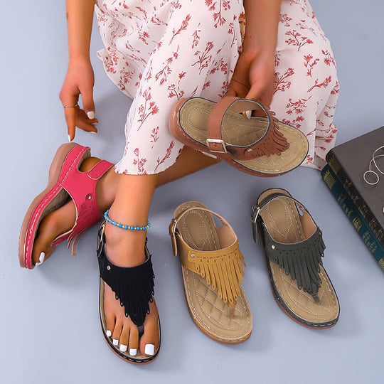 Strand Tassel Sandalen Belleza