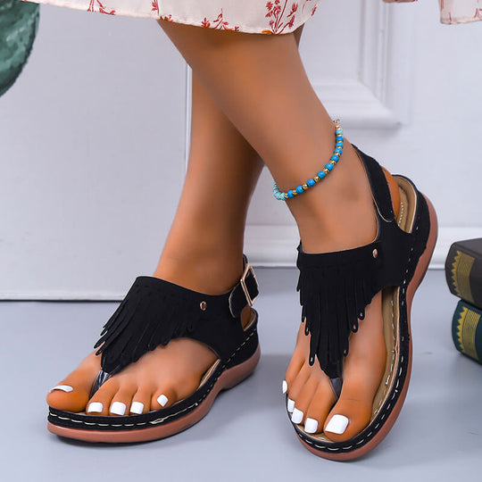 Strand Tassel Sandalen Belleza