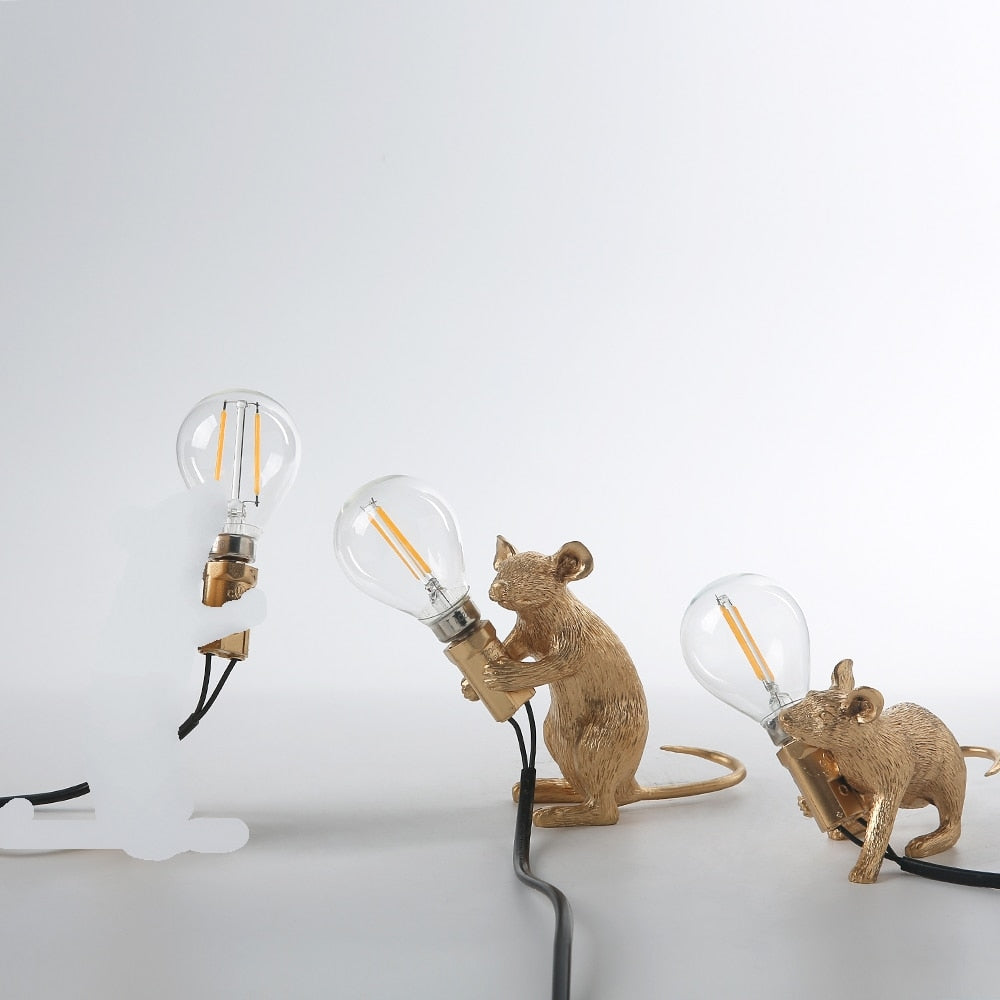 Schattige Muis Tafellamp - Unieke Decoratieve Verlichting voor Elke Ruimte